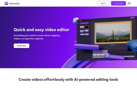 Clipchamp AI旁白生成器