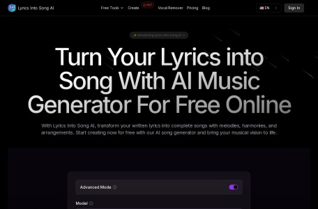 Lyrics Into Song AI