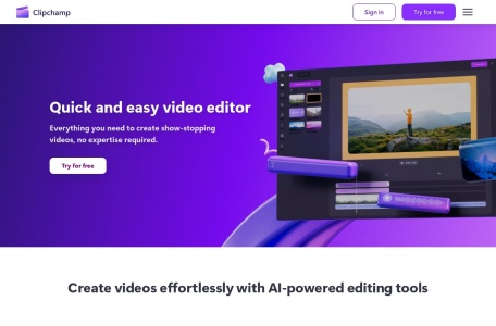 Clipchamp AI旁白生成器