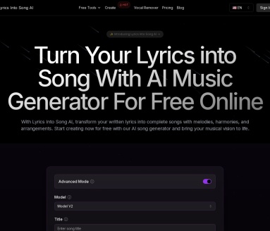 Lyrics Into Song AI